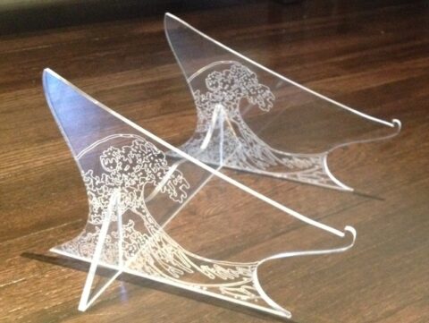 Hokusai Wave Laptop Stand SVG File