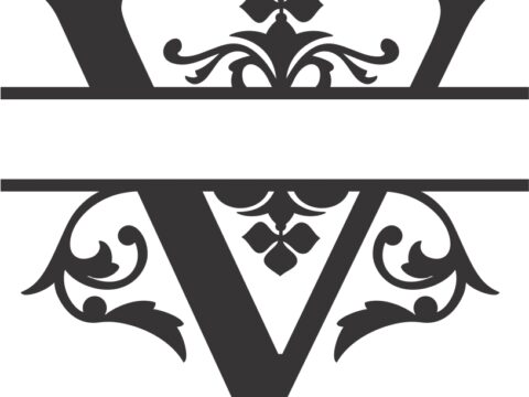 Regal Split Font V DXF File