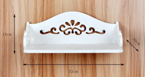 Laser Cut Wall-Mounted Shelf Free Vector