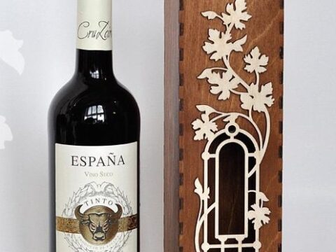Wine Box Wine Case Laser Cut Template DXF File