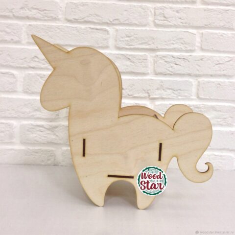 Laser Cut Unicorn Pencil Holder Organizer Flower Box Free Vector