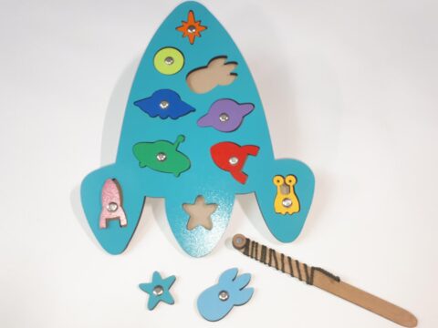 Laser Cut Shapes Puzzle Wooden Educational Toys For Kids Free Vector