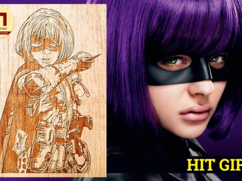 Laser Engraved Hit-Girl Free Vector