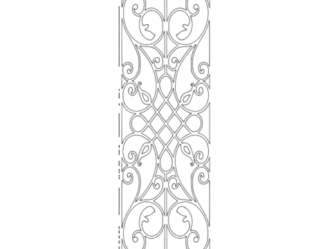 Grille Pattern 02 dxf File