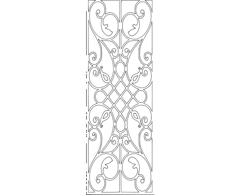 Grille Pattern 02 dxf File