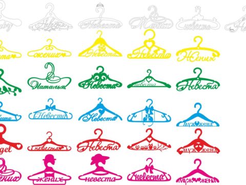 Hangers Vector Pack Free Vector