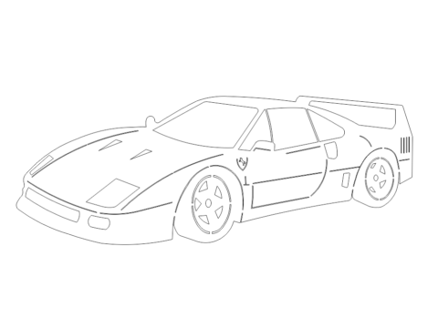 Ferrari Car DXF File