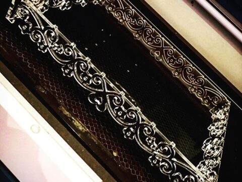 Laser Cut Decorated Tray Stand Template Free Vector