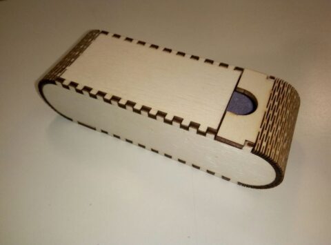 Laser Cut Portable Glasses Case 4mm Plywood SVG File