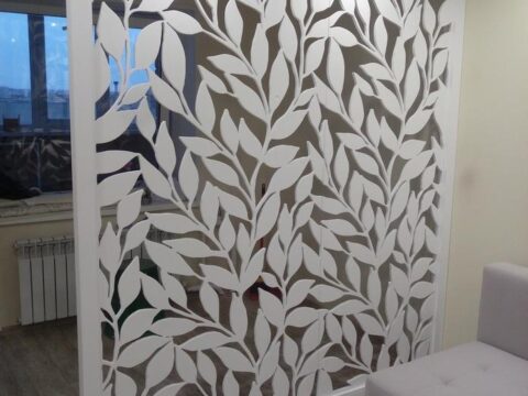 Laser Cut Partition Design Pattern Free Vector
