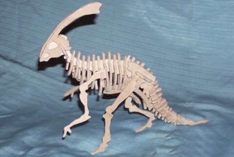 Parasaurolophus 3D Laser Cut PDF File