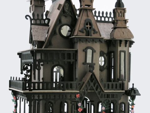 Fantasy Villa Vector plan for CNC Free Vector