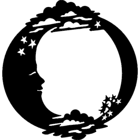 Moon Stars dxf File