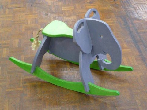 Toy Elephant Rocker dxf File