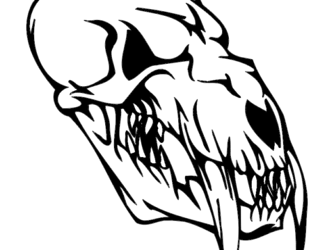 Skull 007 dxf File