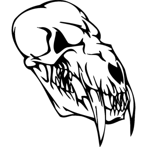 Skull 007 dxf File
