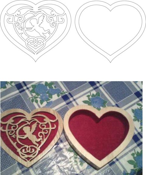 Shkatulka S kupidonom-1 Free Vector