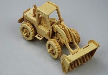 Laser Cut Front End Loader Toy PDF File