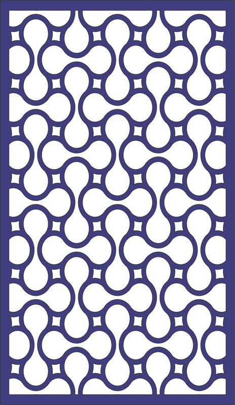 Seamless Separator Panel Pattern dxf File