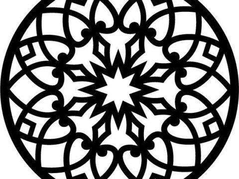 Metal work pattern 016 dxf File