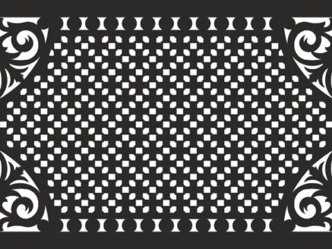Decorative grill pattern dxf File