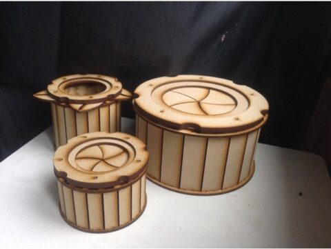 Iris Box – Medium dxf File