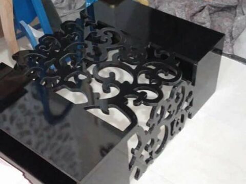 Laser Cutting Modern Coffee Table Free Vector