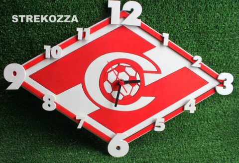 Laser Cut Spartak Clock Free Vector