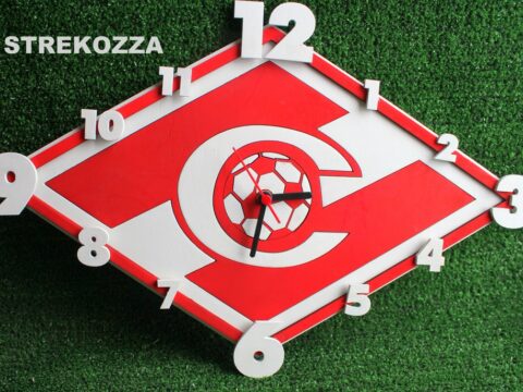 Laser Cut Spartak Clock Free Vector