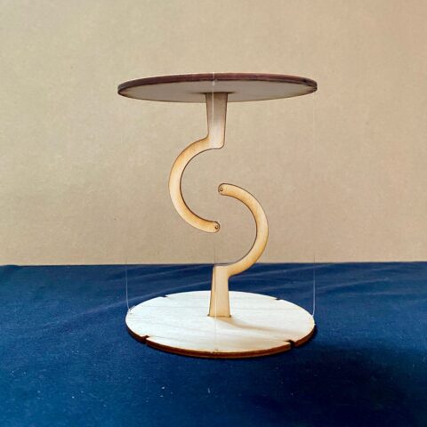 Laser Cut Impossible Table Free Vector