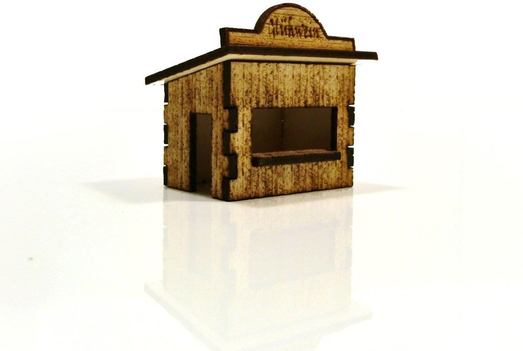 Laser Cut Christmas Market Stalls DXF File