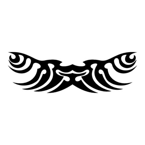 Tribal wings tattoo vector Art jpg Image