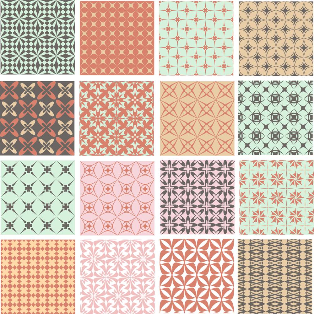 Geometric Patterns Set Free Vector