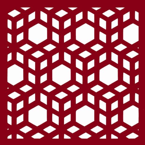 3D Cubes Laser Cut Pattern dxf File
