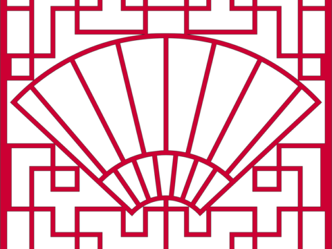Fan Shaped Window Grille dxf File