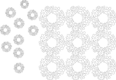 Circle Floral Frame Vectors Free Vector