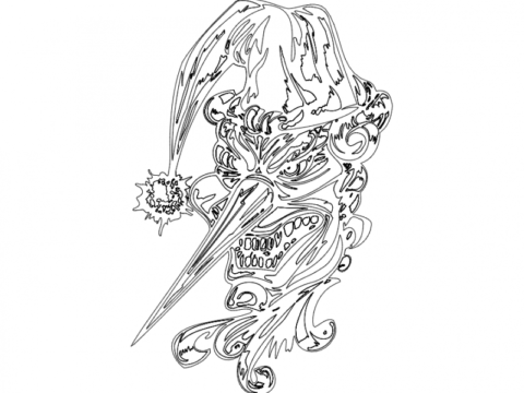 Clown 017 Full dxf File