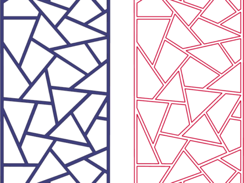 Chinese style screen partition DXF File