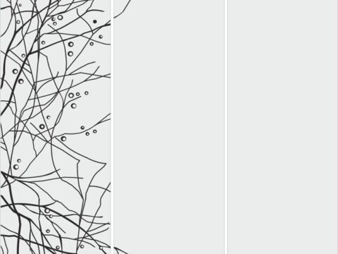 Glass Panel Etching or Sandblasting Template Free Vector