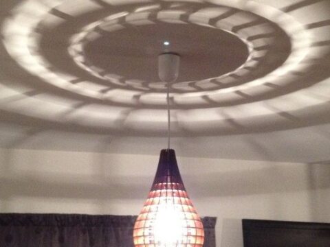 Tear Drop Pendant Lamp DXF File