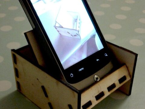 Laser Cut Mobile Phone Stand SVG File