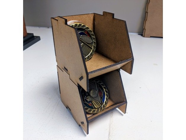 Laser Cut Stackable Box 3 Inch Free Vector