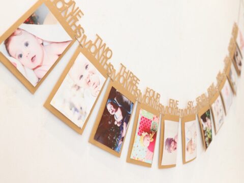 Laser Cut Baby Photo Frames Free Vector