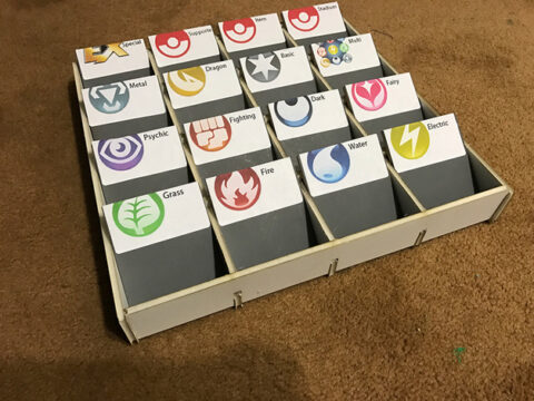 Trading Card Sorting Box DXF File