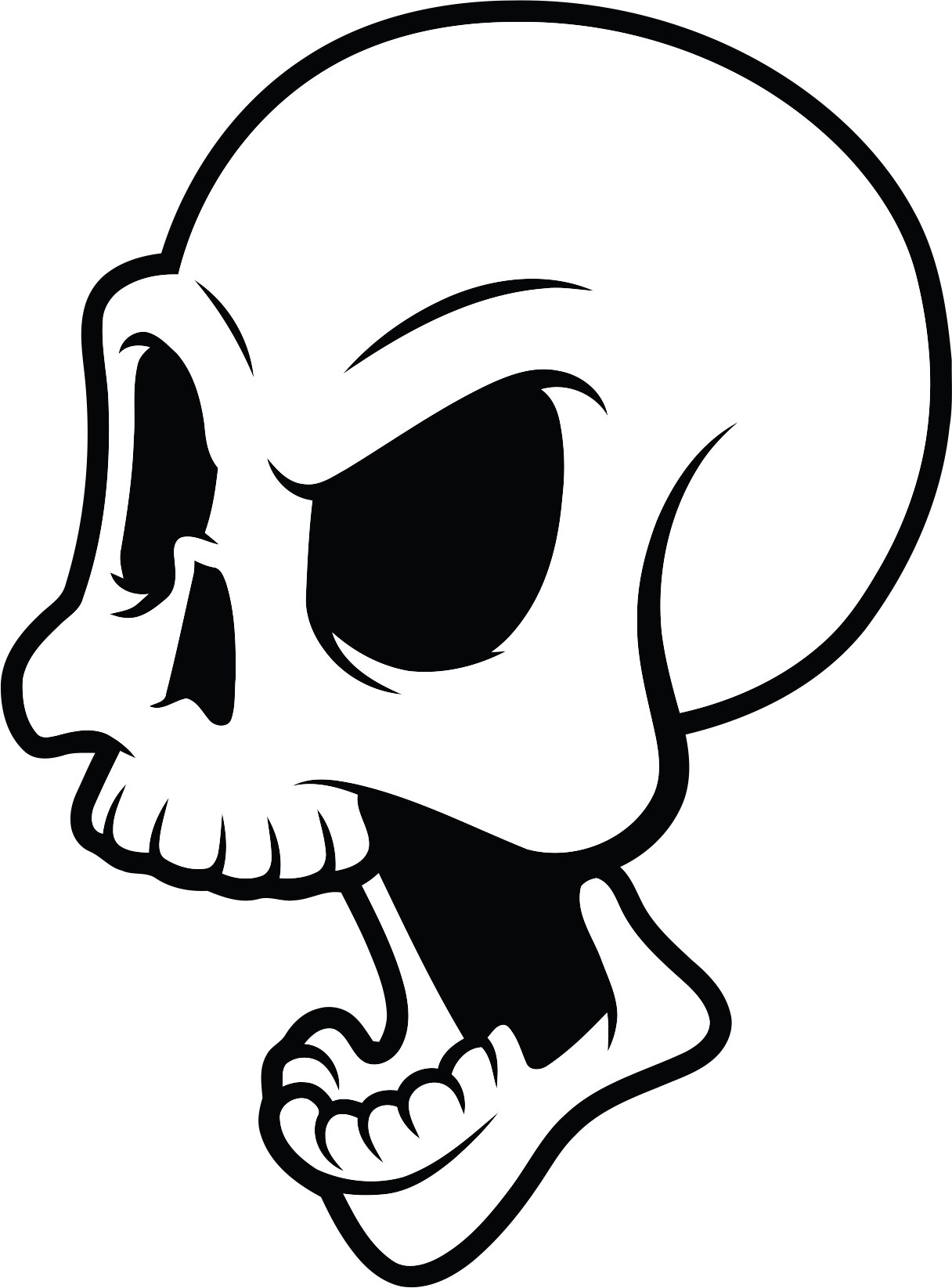 Die Epic Skull Grande Free Vector