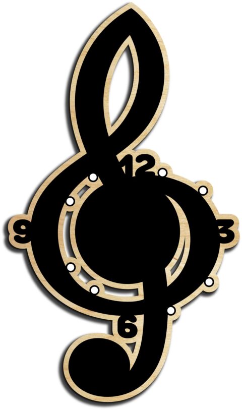 Laser Cut Modern Wall Clock Templates Free Vector