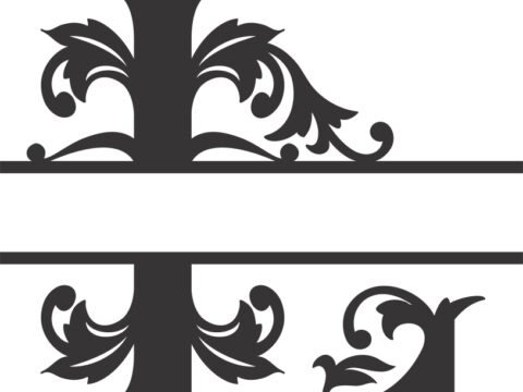 Regal Split Font L DXF File