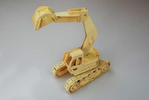 Excavator Model Laser Cutting plans PDF File