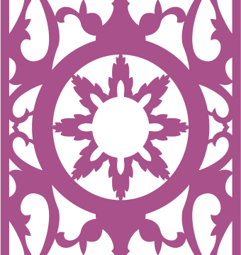 Laser Cut Panel Pattern Vector Free Vector
