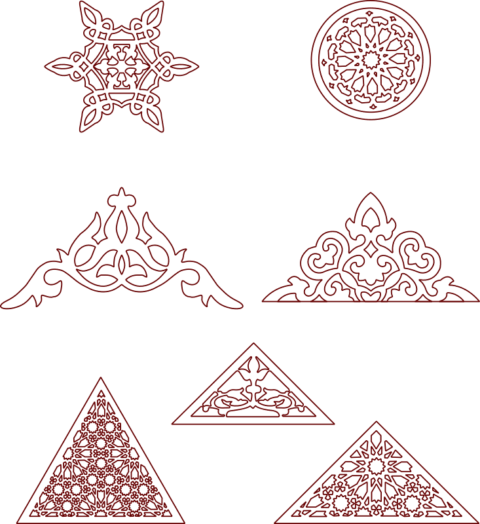 Moroccan Pattern Eastern Traditional Style DXF File